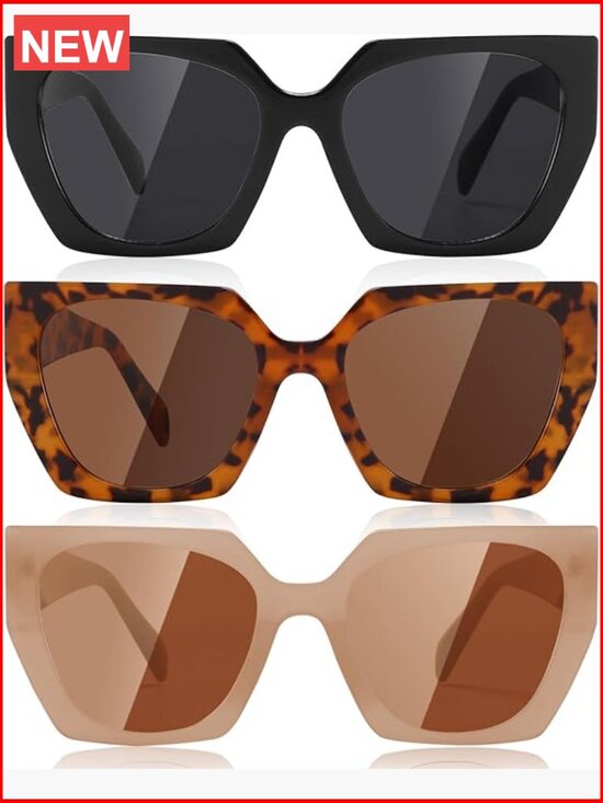 Big Square Cat Eye Sunglasses UV400 Trendy Retro Stylish main image 6